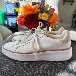 Cole Haan GrandPro Topspin Women's Leather Sneakers White Dove Size 6